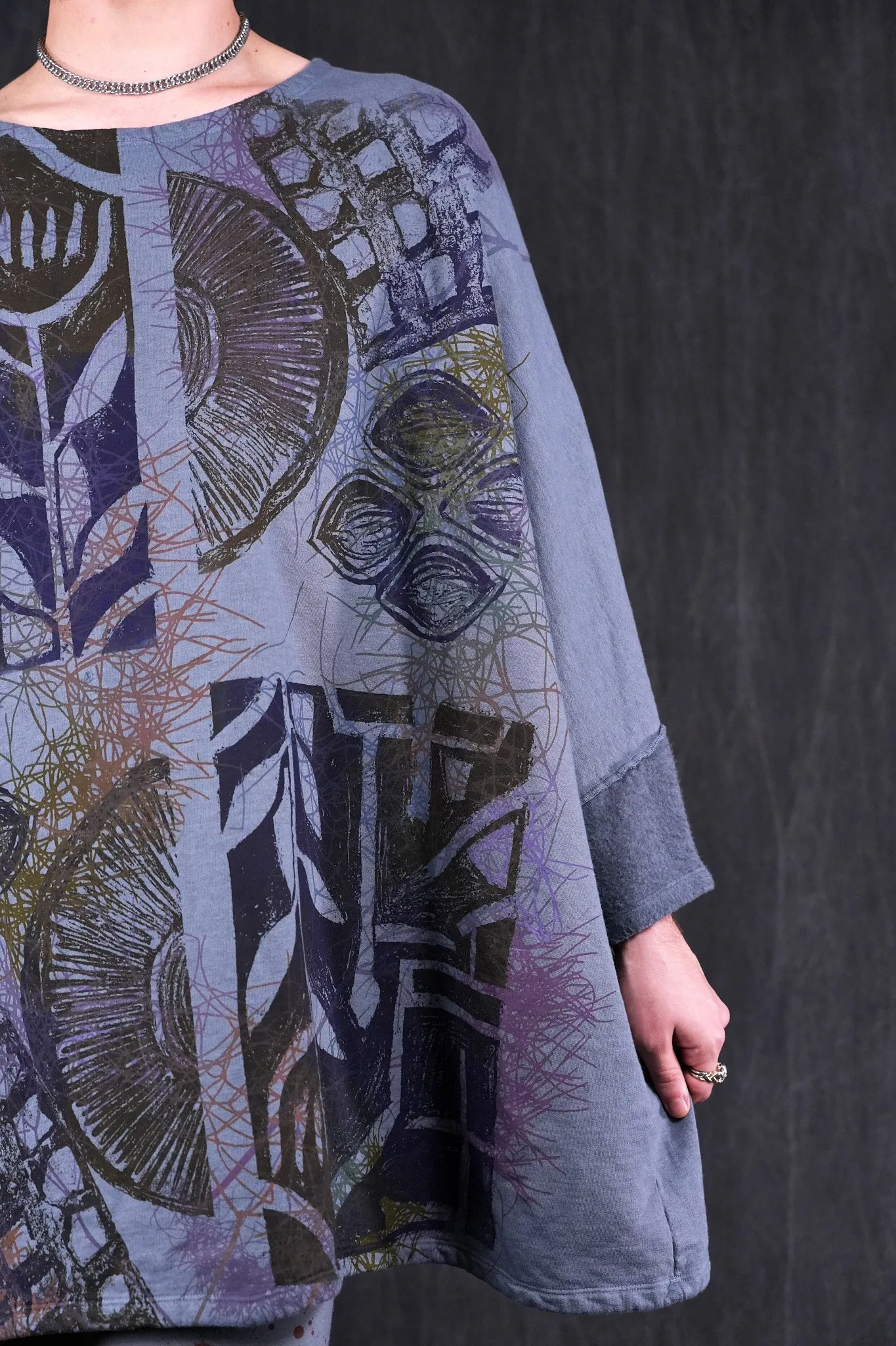 2304-2 Modern Sweatshirt Fleece Cuff River-Mist-P
