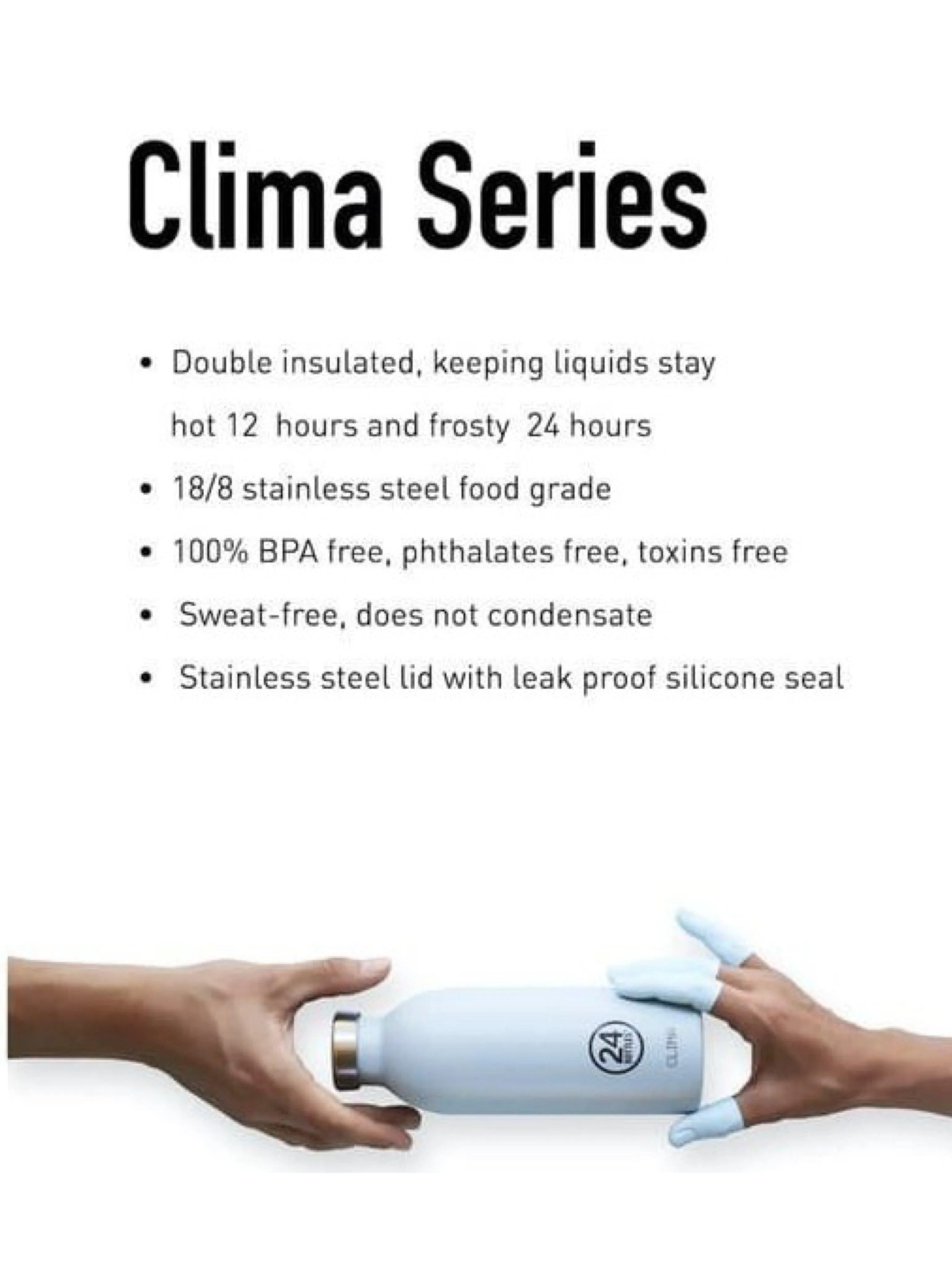24Bottles Clima Bottle Deep Blue 850ml