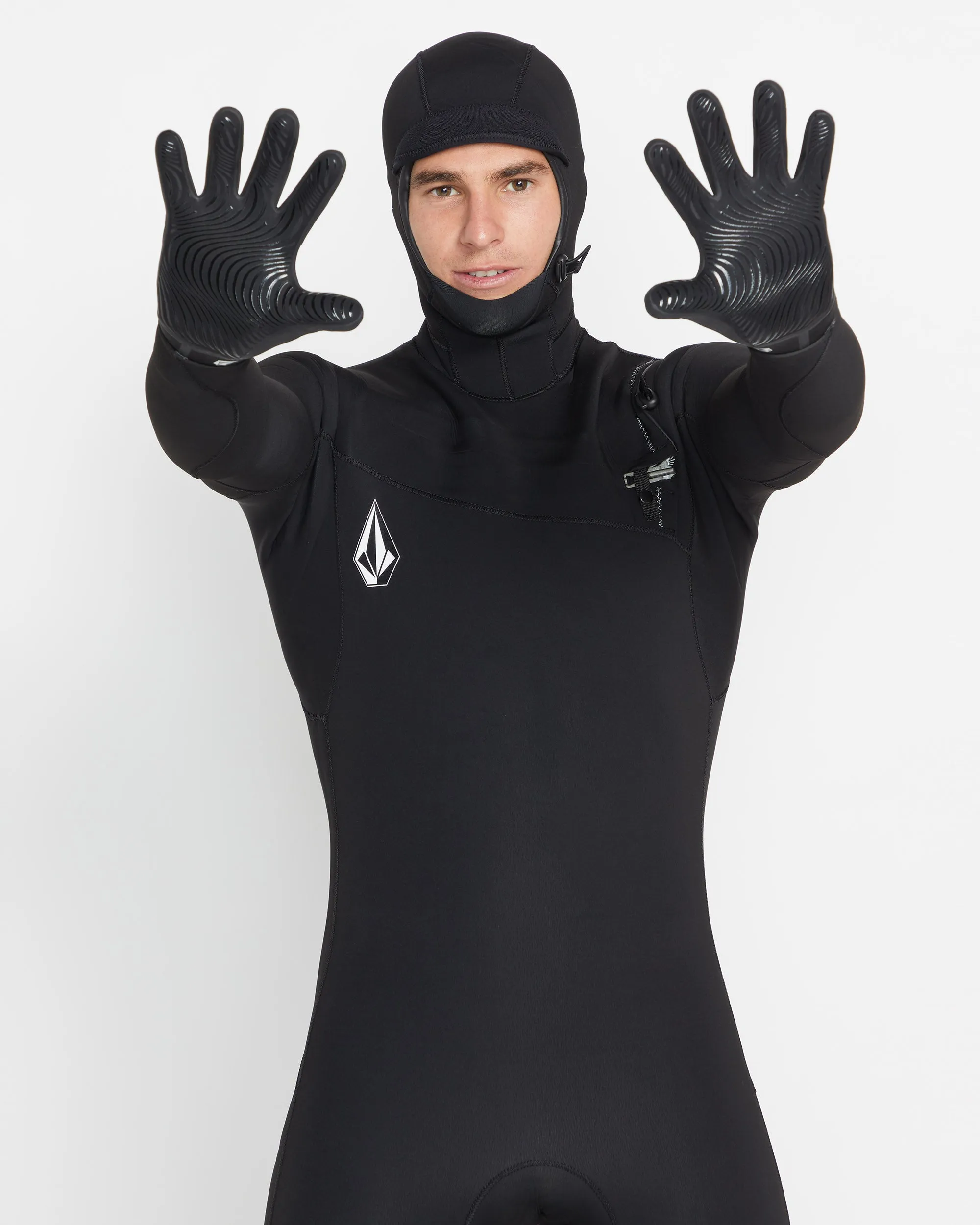 3Mm 5 Finger Gloves - BLACK