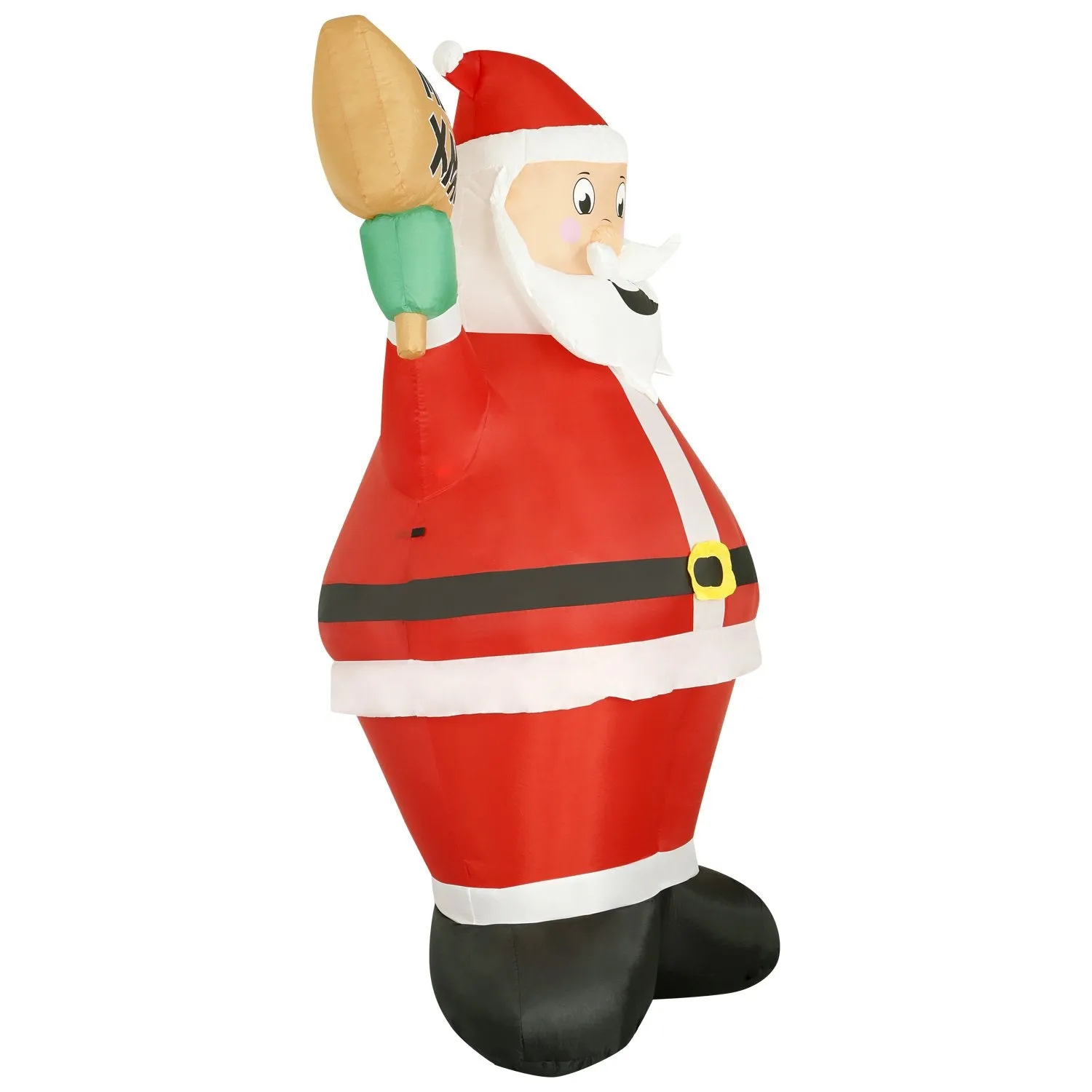 8 ft Inflatable Christmas Santa with Sign Outdoor Decoration