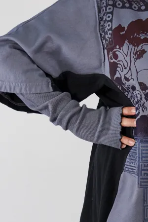 8115 Long Fingerless Thermal Gloves-Lake- unprinted
