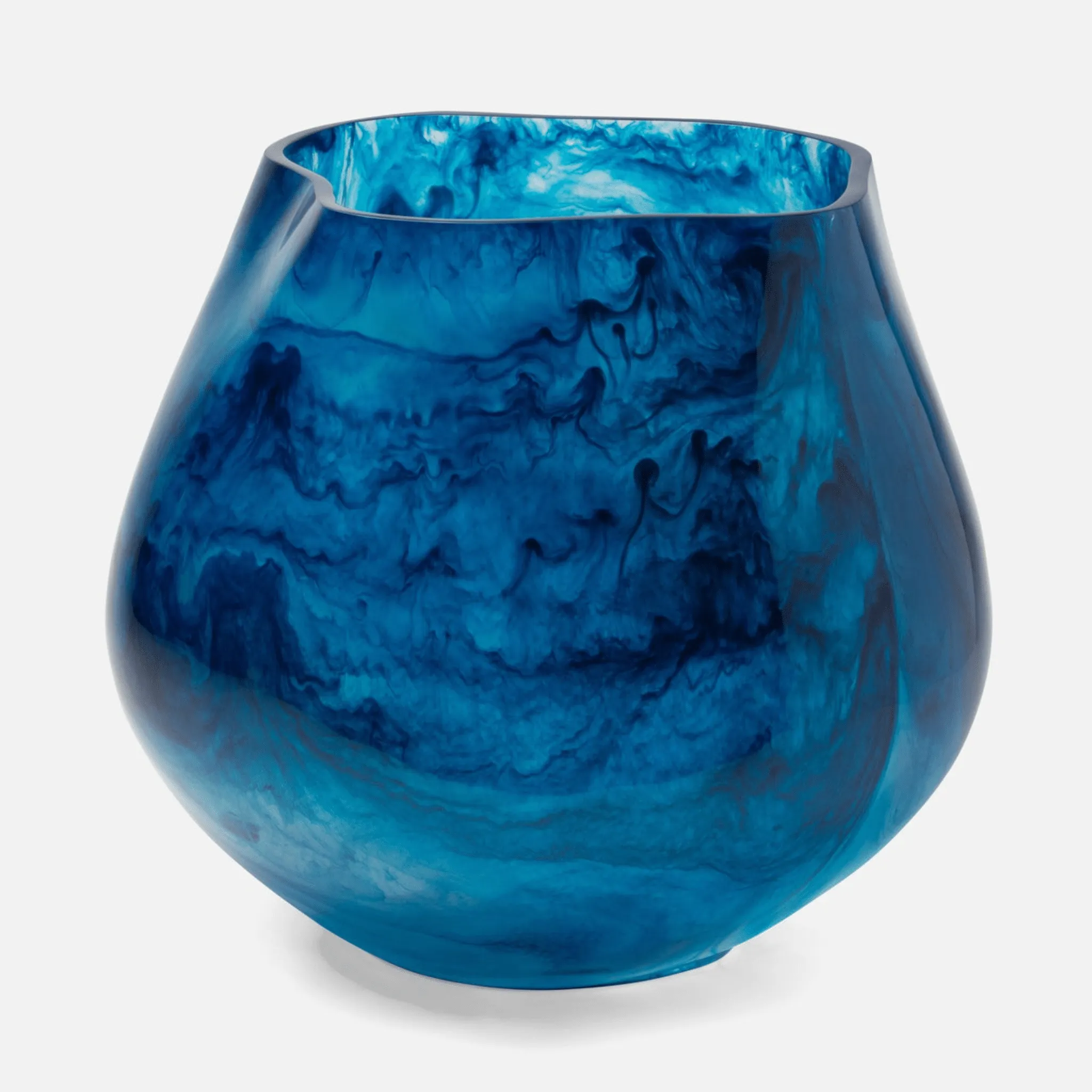 Abria Outdoor Planter - Cobalt