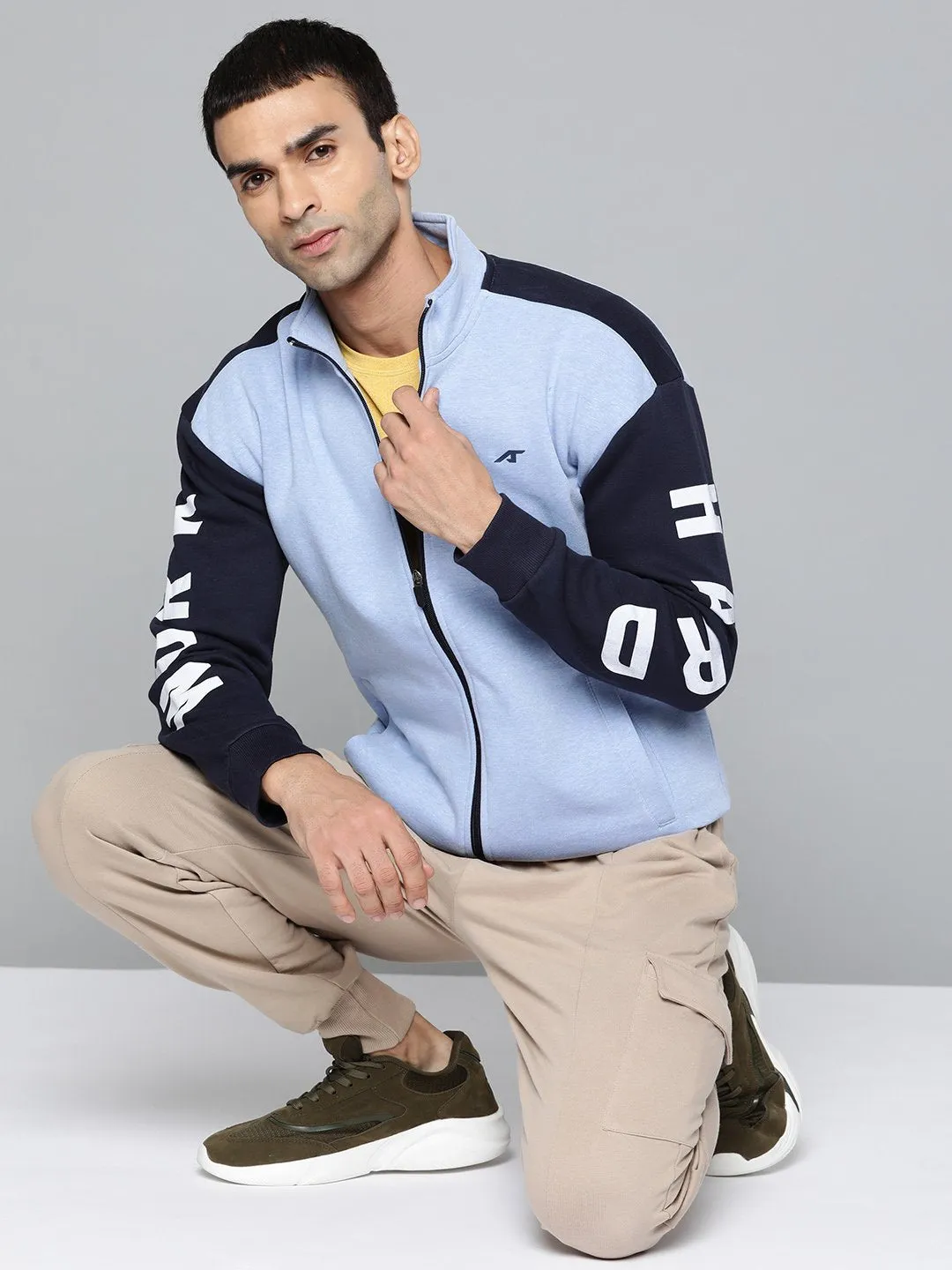 Alcis Men Printed Blue Jackets