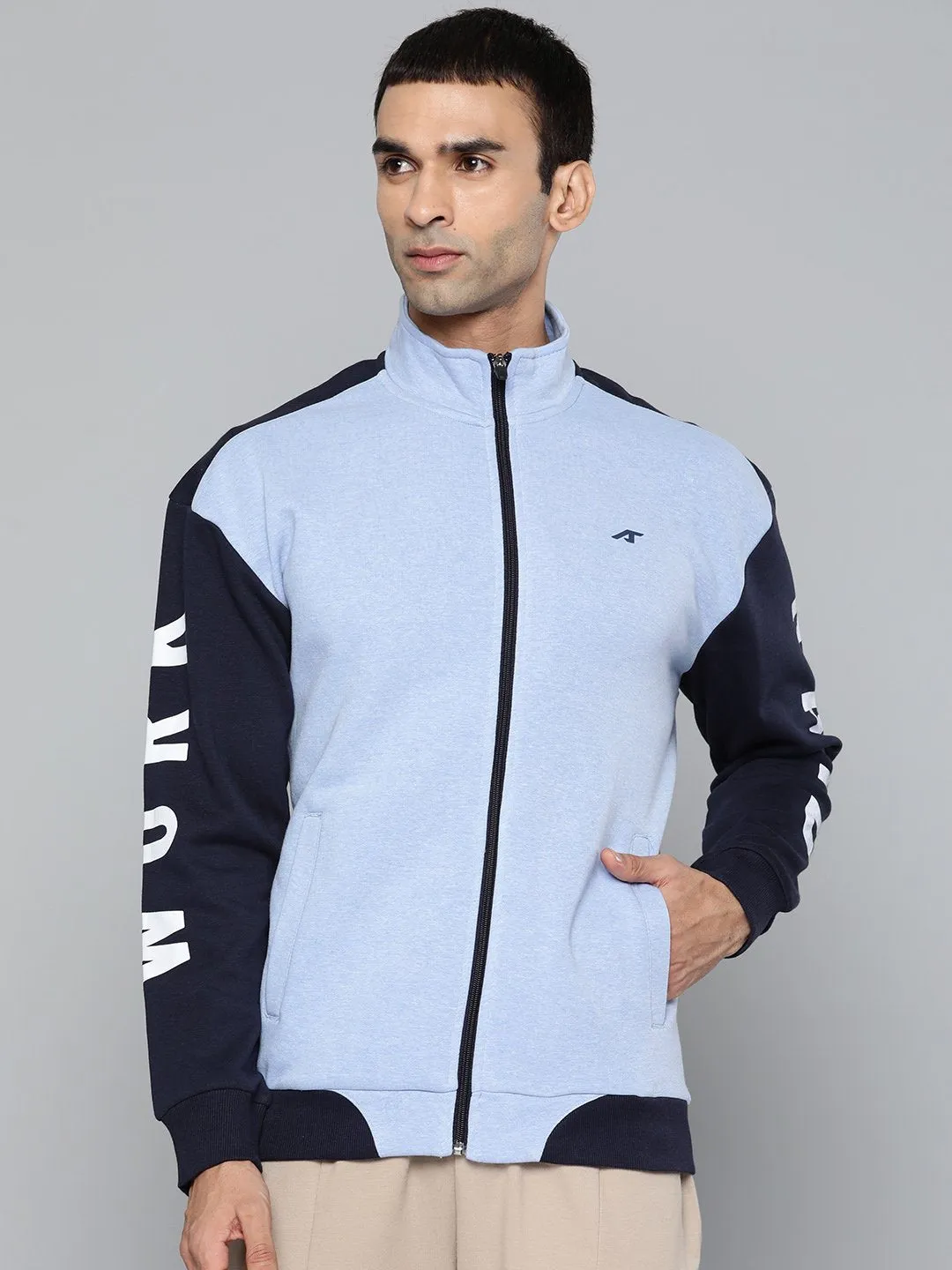 Alcis Men Printed Blue Jackets