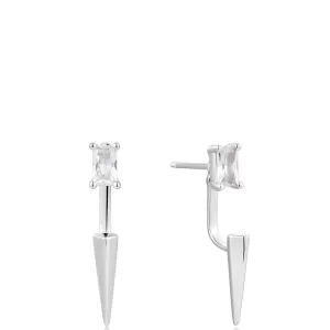 Ania Haie Polished Punk Silver Point Stud Ear Jackets