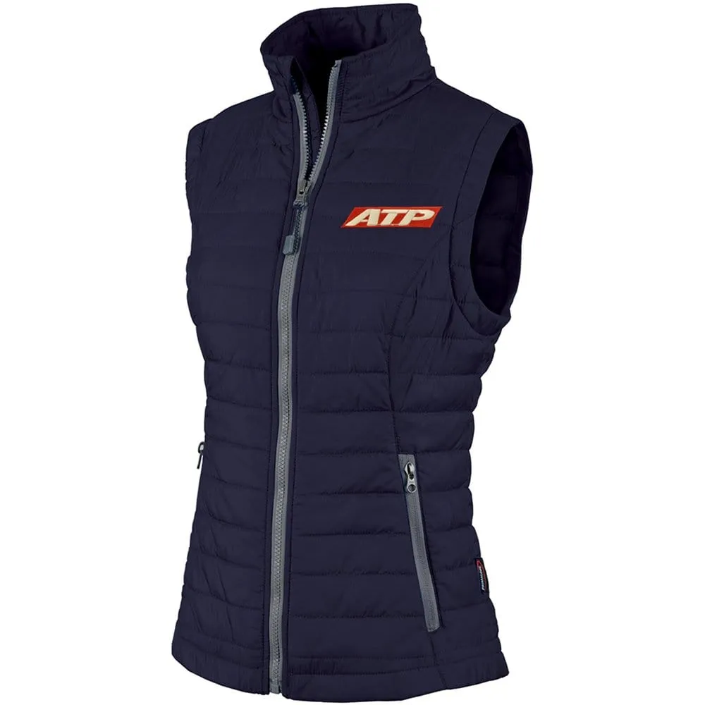 ATP Women's Quilted Vest Navy