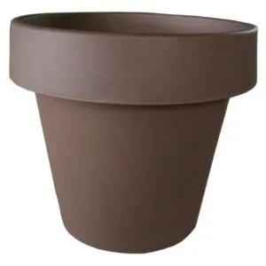 BABA MJ-400 Zen Brown Plastic Pot (38.5cmØ x 35cmH)