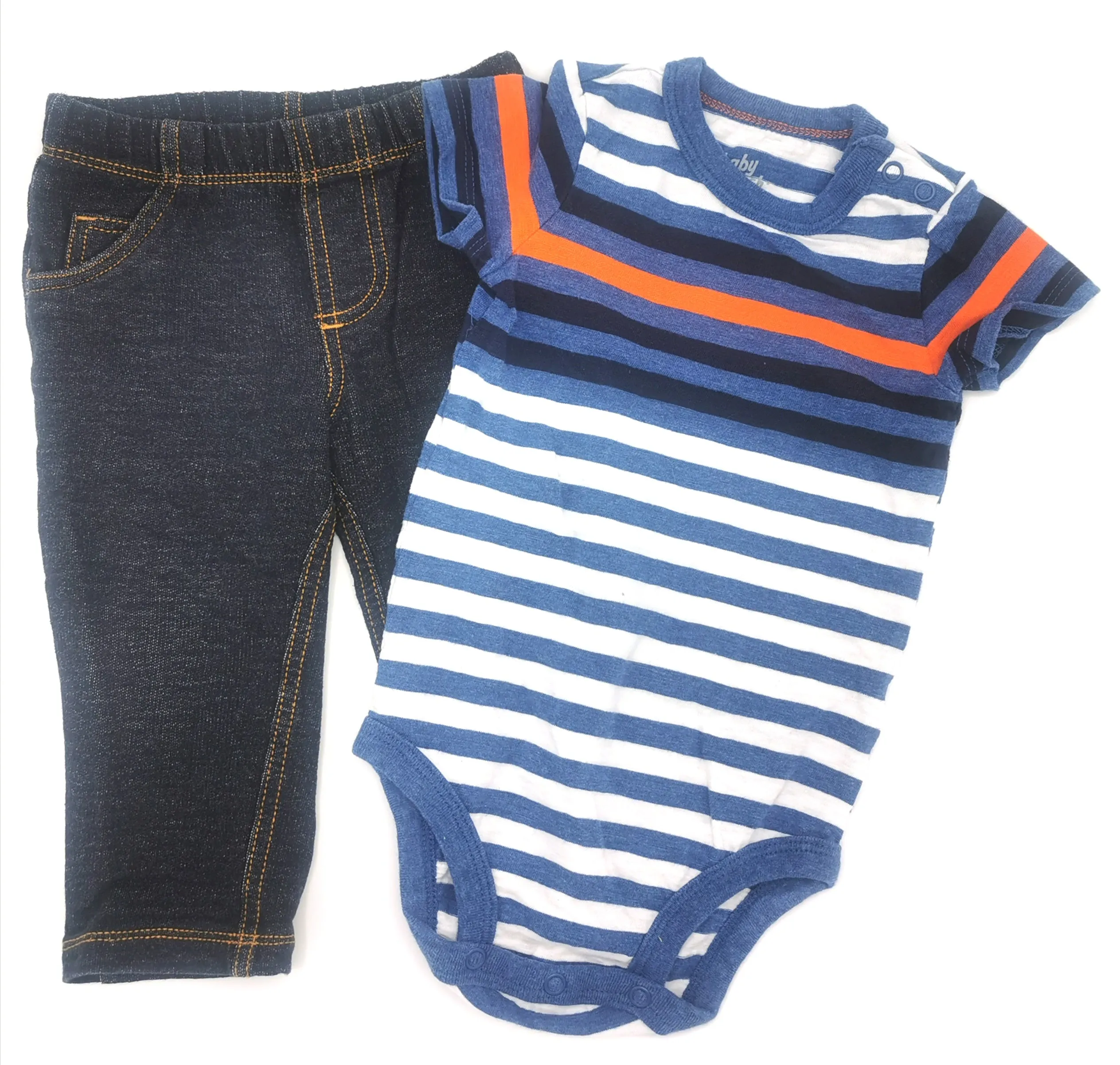 BABY BOY SIZE 12 MONTHS - OSHKOSH & CARTER'S, 2 Piece Mix N Match Outfit EUC B14