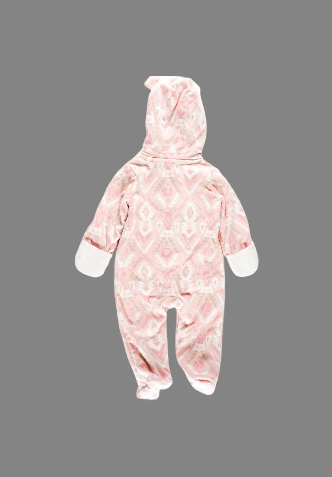 BABY GIRL SIZE 9 MONTHS - CARTER'S, Warm Fleece Onesie EUC B4