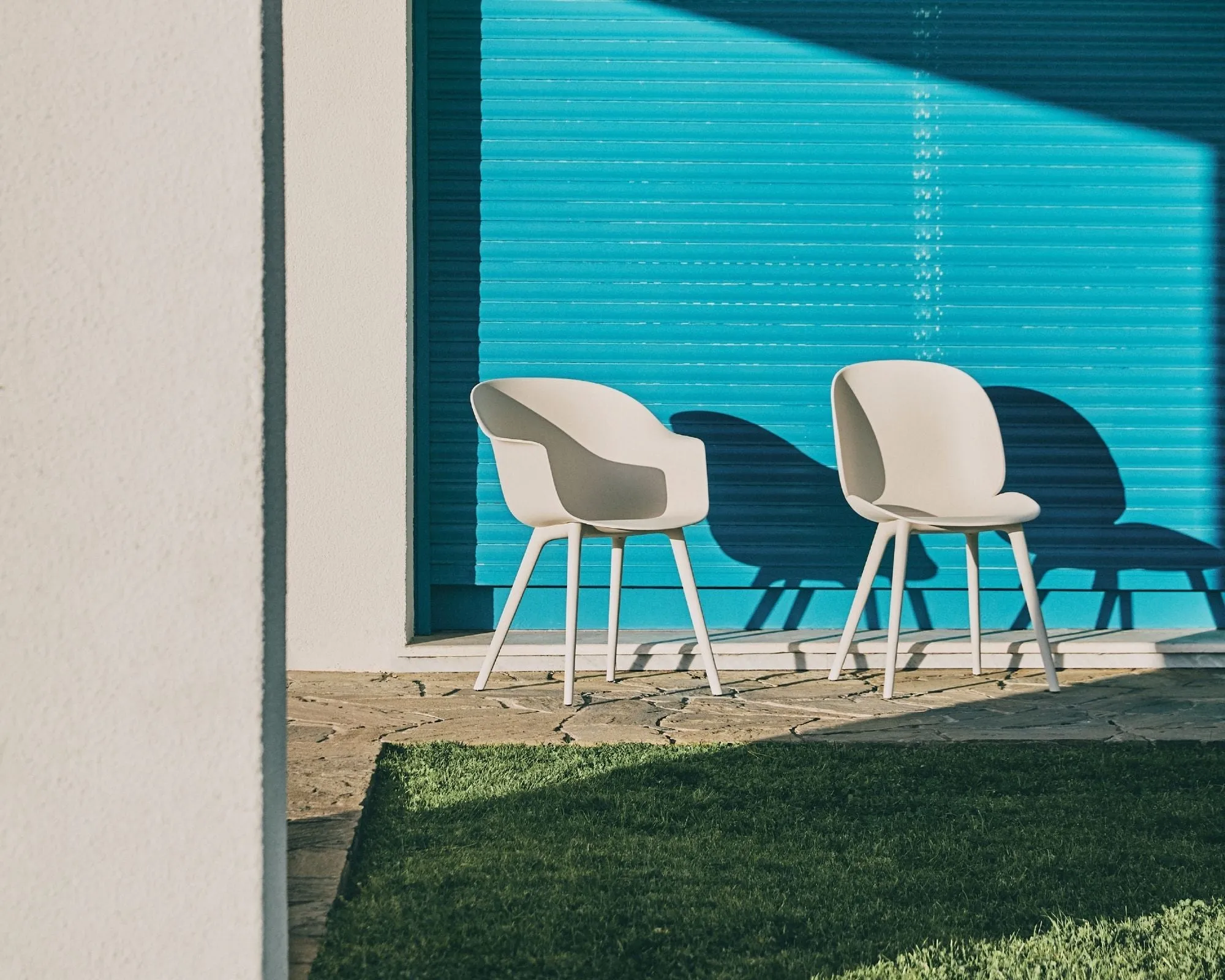 Bat Outdoor Dining Chair - Plastic Base