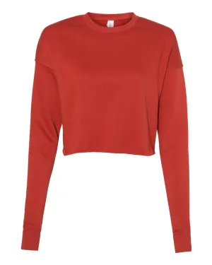 Bella   Canvas Crop Top Fleece Sweatshirt