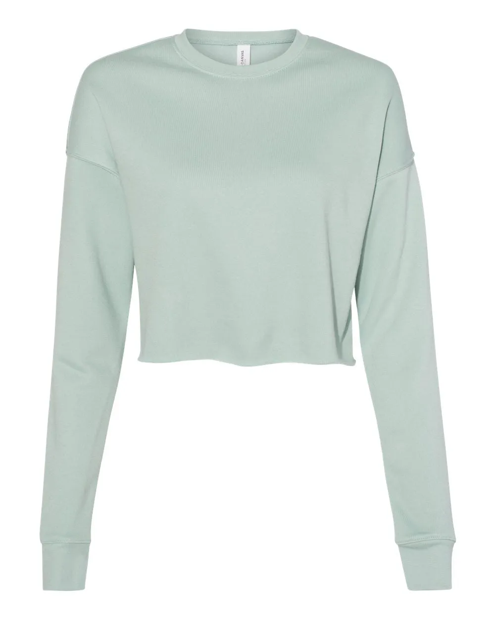 Bella   Canvas Crop Top Fleece Sweatshirt