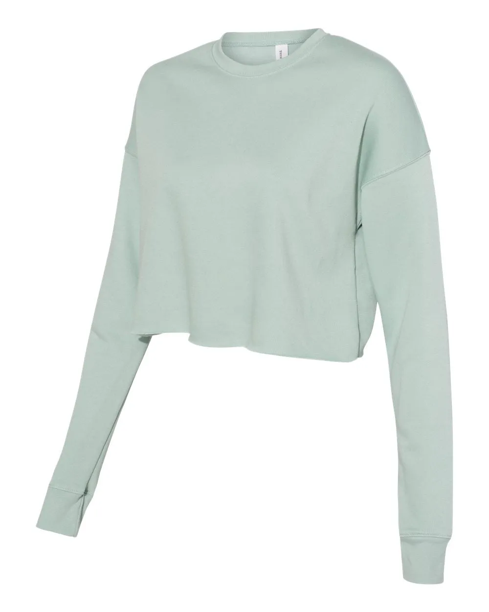 Bella   Canvas Crop Top Fleece Sweatshirt