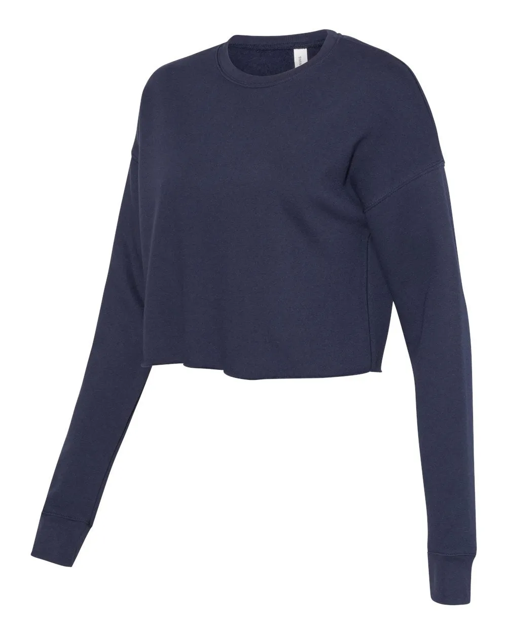 Bella   Canvas Crop Top Fleece Sweatshirt