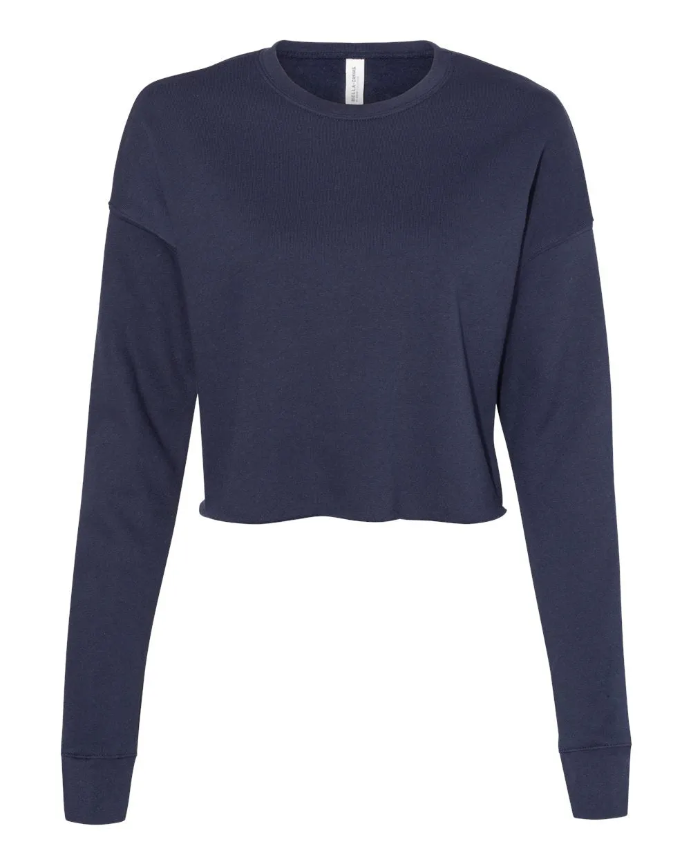 Bella   Canvas Crop Top Fleece Sweatshirt