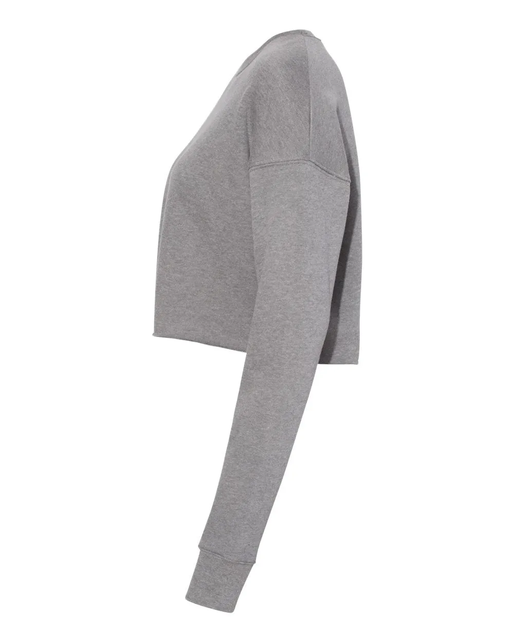 Bella   Canvas Crop Top Fleece Sweatshirt