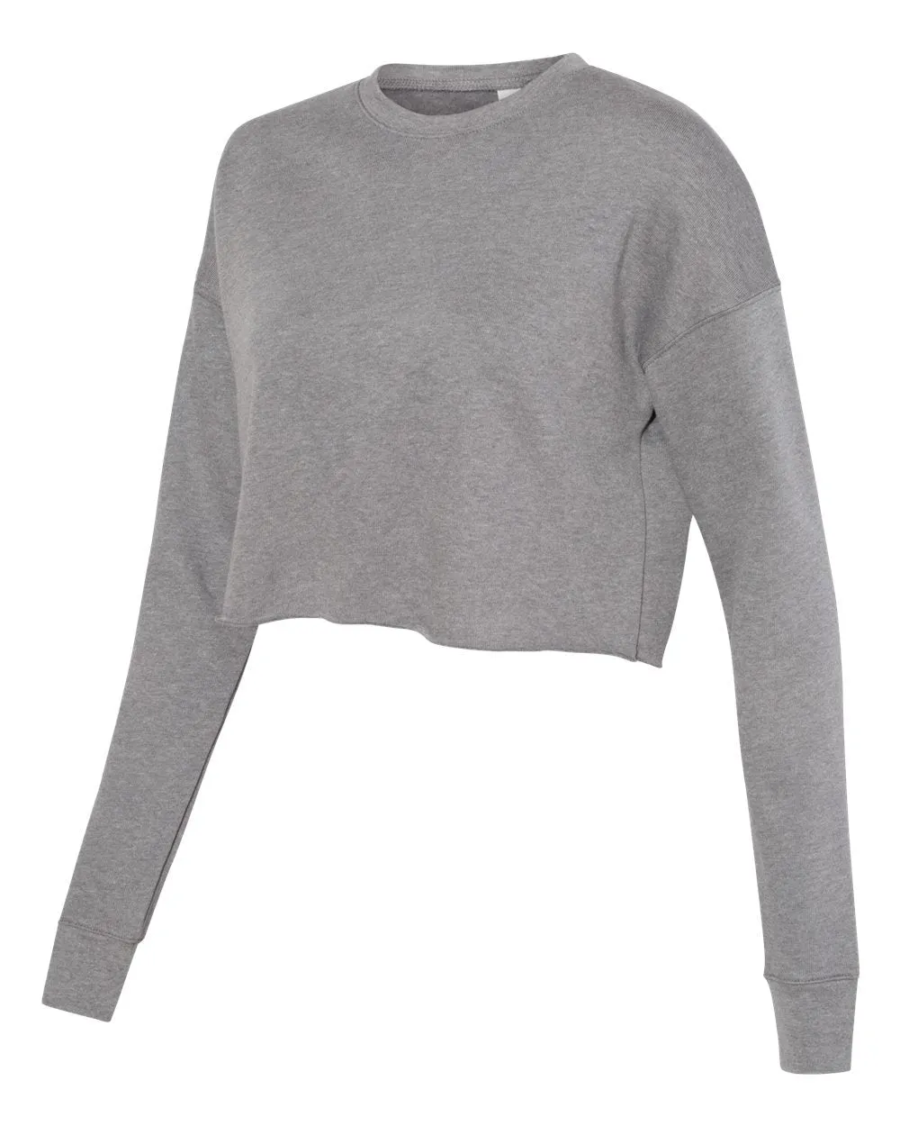 Bella   Canvas Crop Top Fleece Sweatshirt