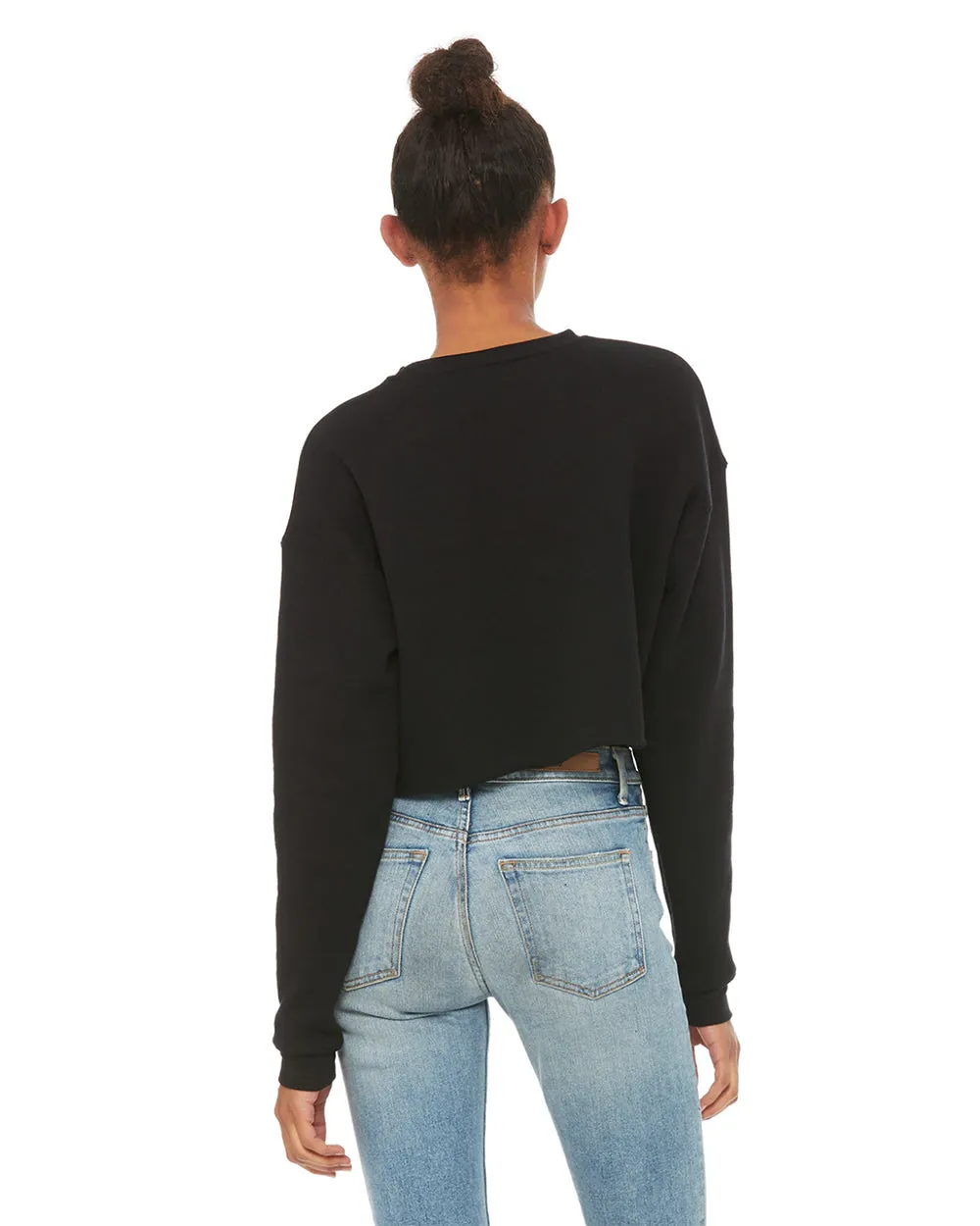 Bella   Canvas Crop Top Fleece Sweatshirt