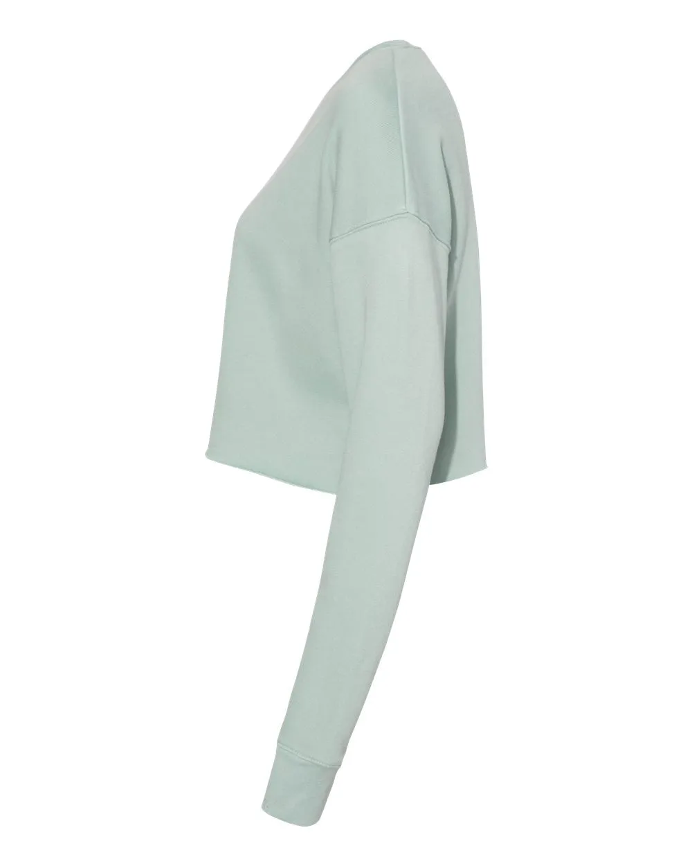 Bella   Canvas Crop Top Fleece Sweatshirt