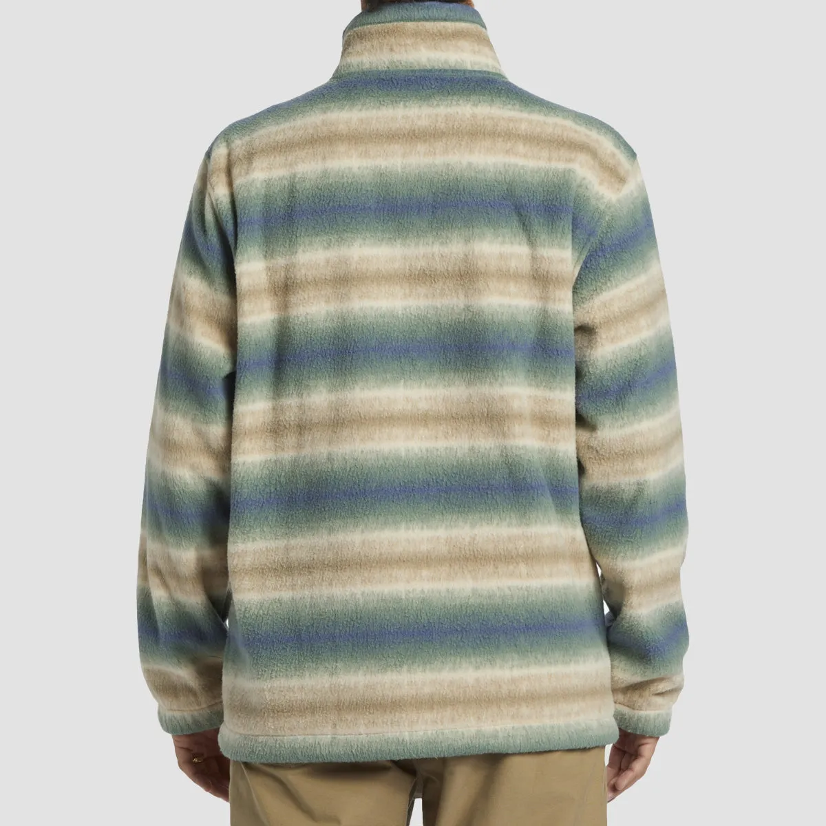 Billabong Boundary Half Zip Polar Fleece Sweatshirt Dune