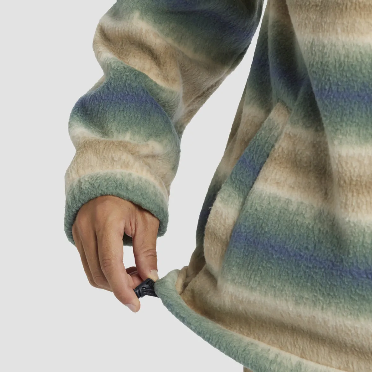 Billabong Boundary Half Zip Polar Fleece Sweatshirt Dune
