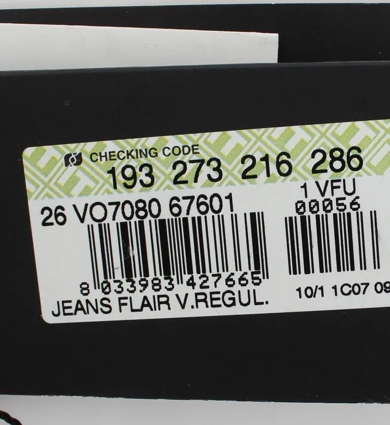 Blue Wash Cotton Stretch Boot Cut Jeans