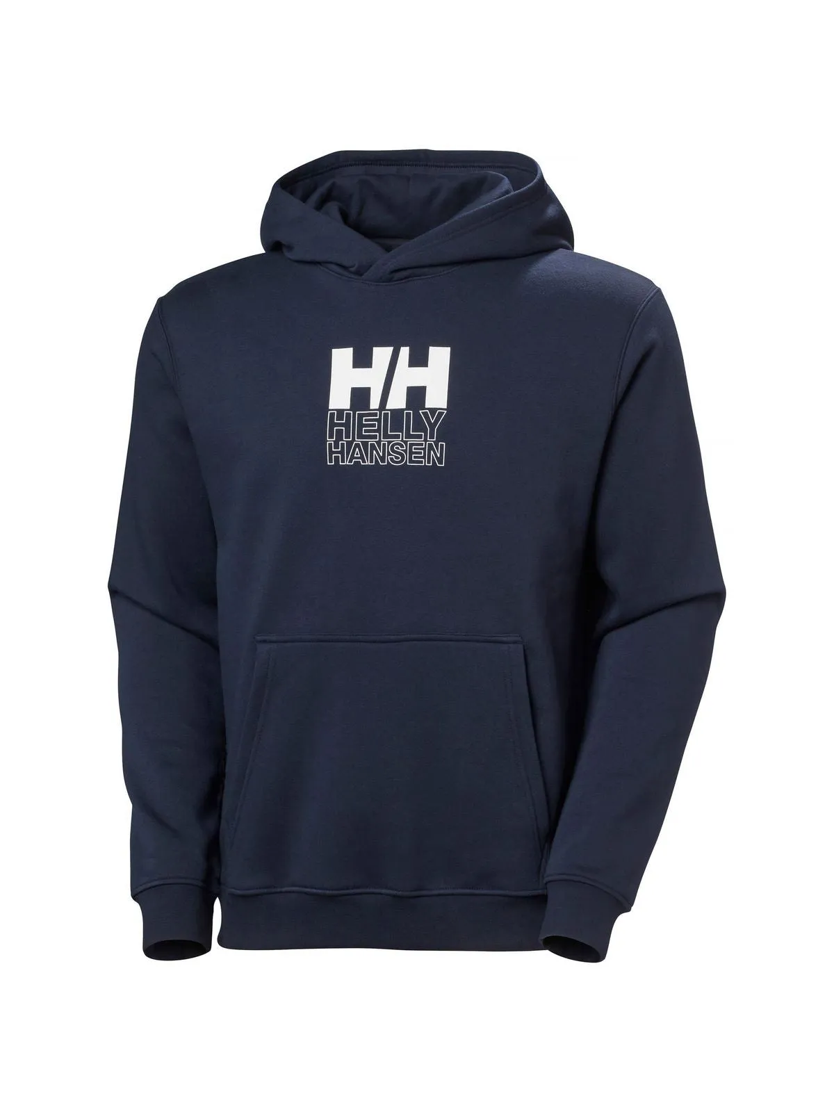 Bluza kangura męska Helly Hansen Cotton Fleece Graphic Hoodie granatowy