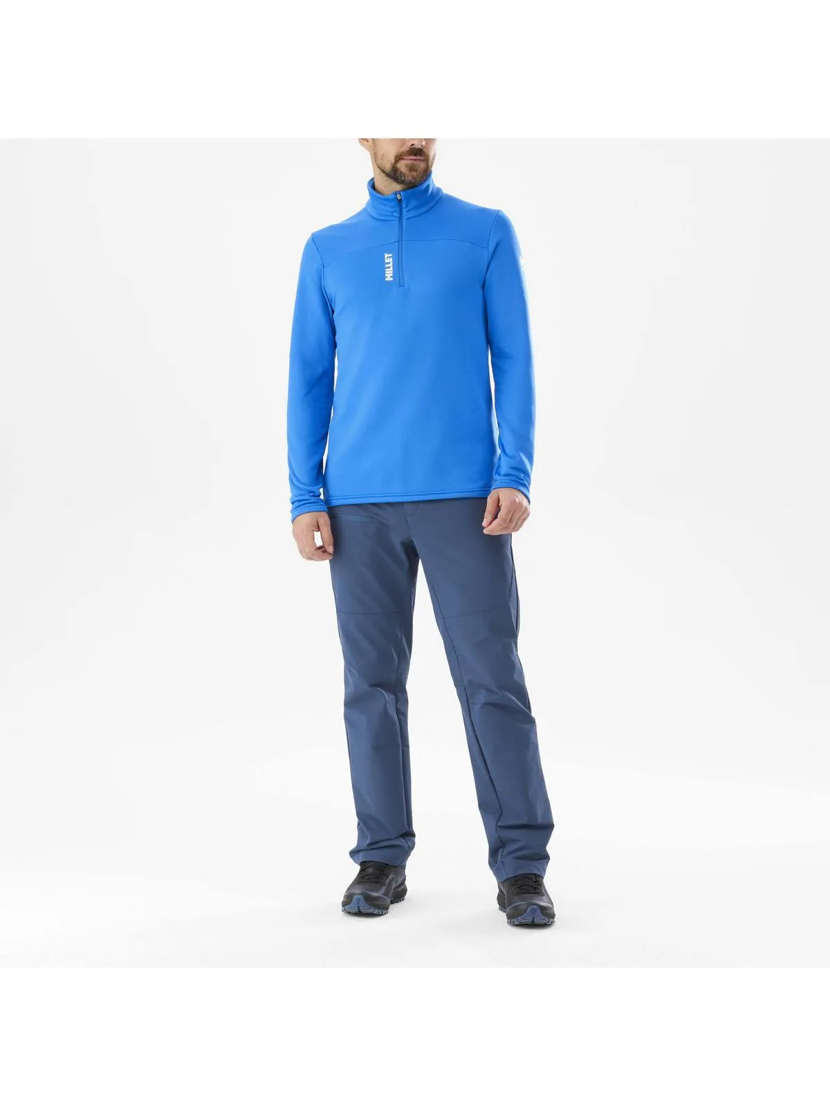 Bluza w góry męska MILLET M Seneca Fleece Po Niebieski