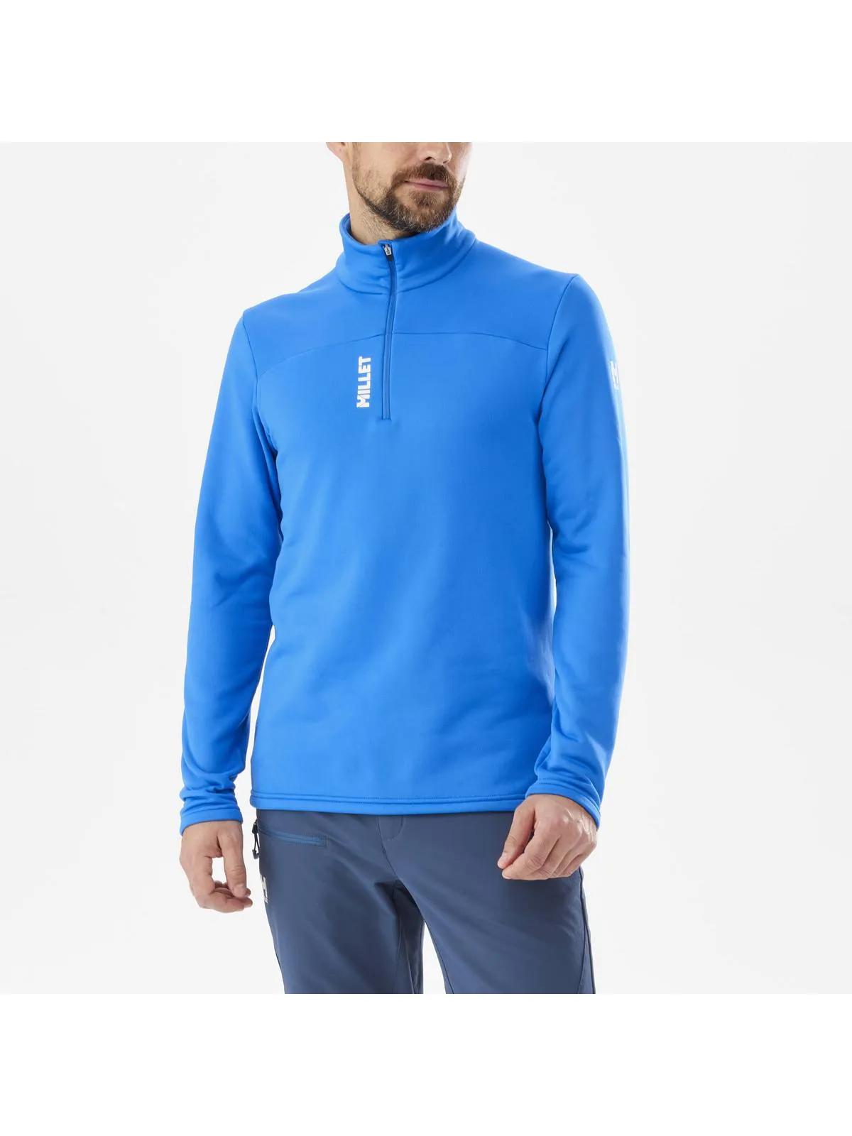 Bluza w góry męska MILLET M Seneca Fleece Po Niebieski