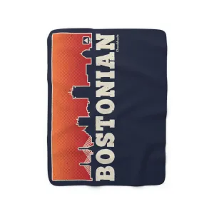 Bostonian Skyline Sherpa Fleece Blanket