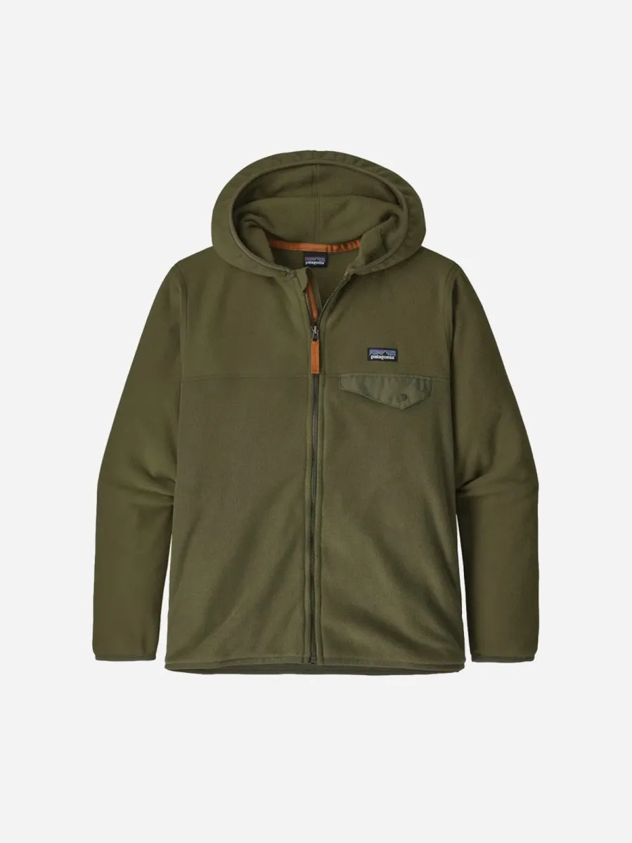 Boys' Micro D Snap Jkt - Basin Green