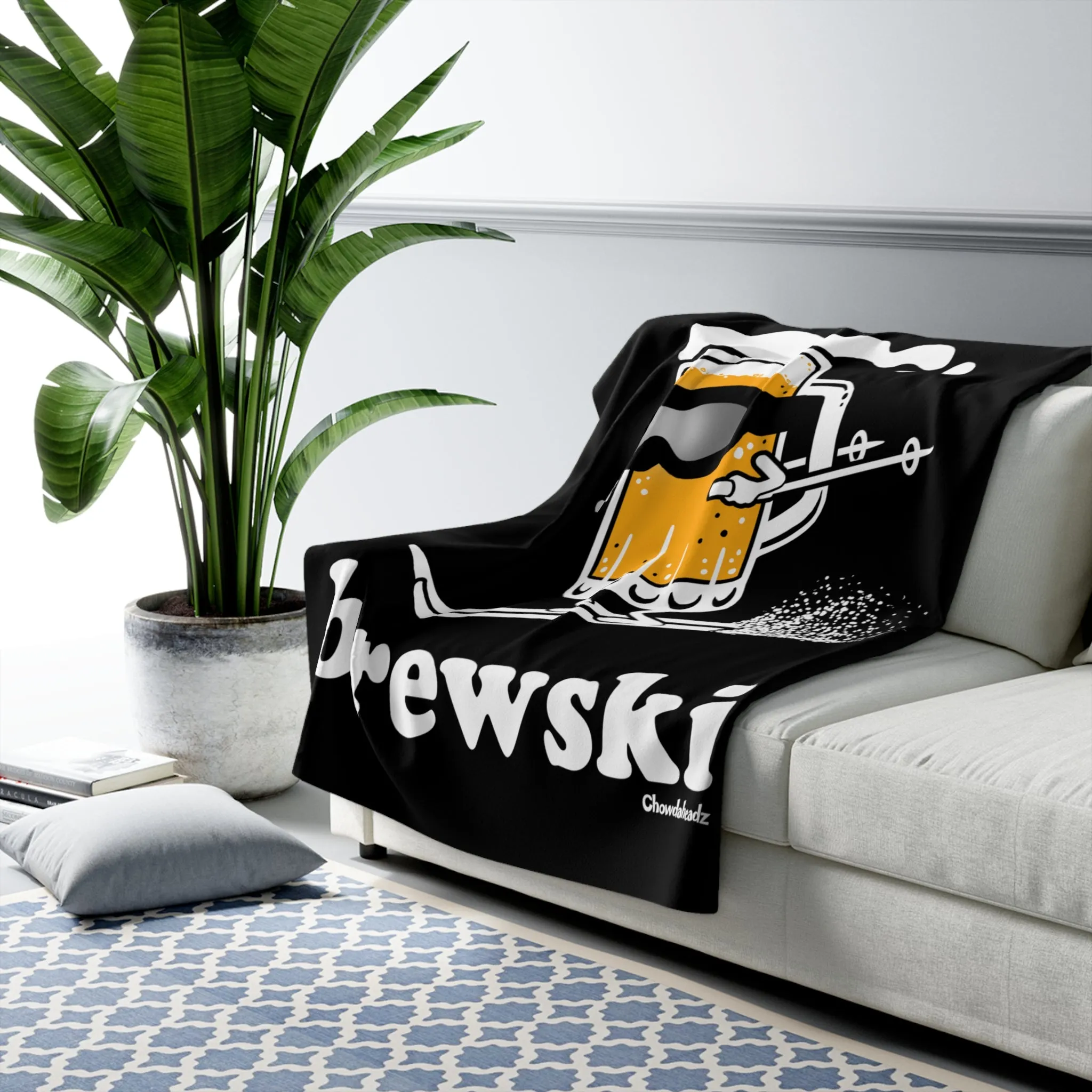Brewski Sherpa Fleece Blanket