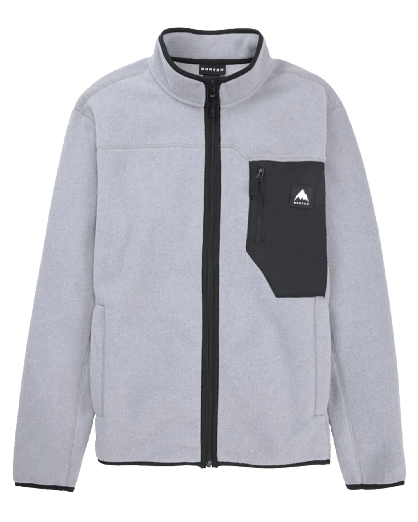 Burton Men's Cinder Full-Zip Fleece - Gray Heather