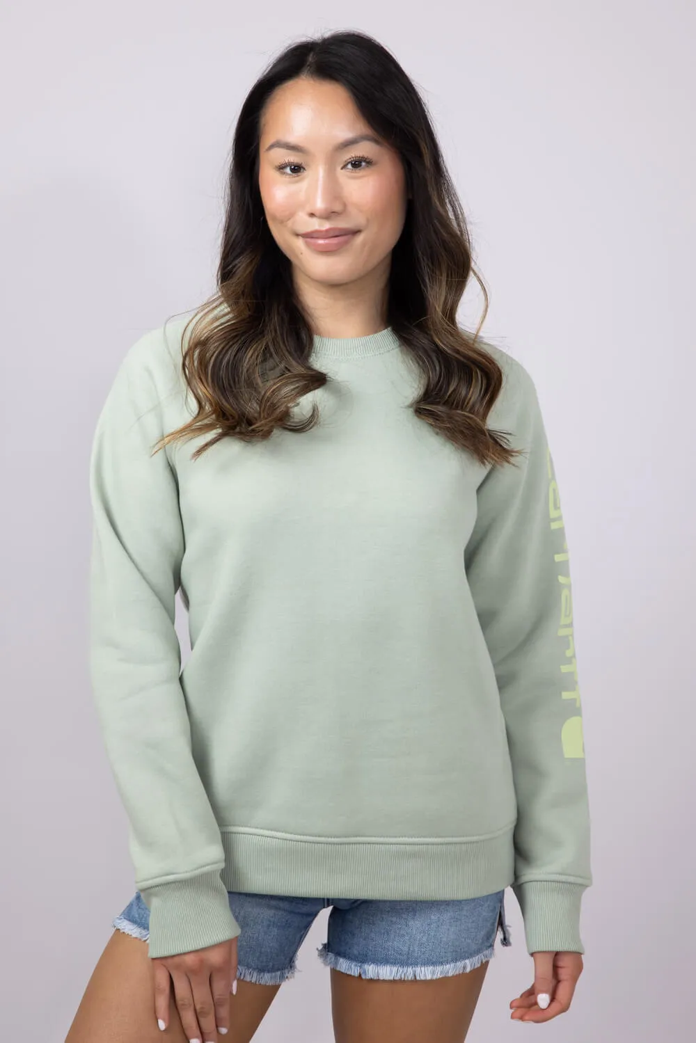 Carhartt Graphic Sweatshirt for Women in Sage Heather | 106718-GI8
