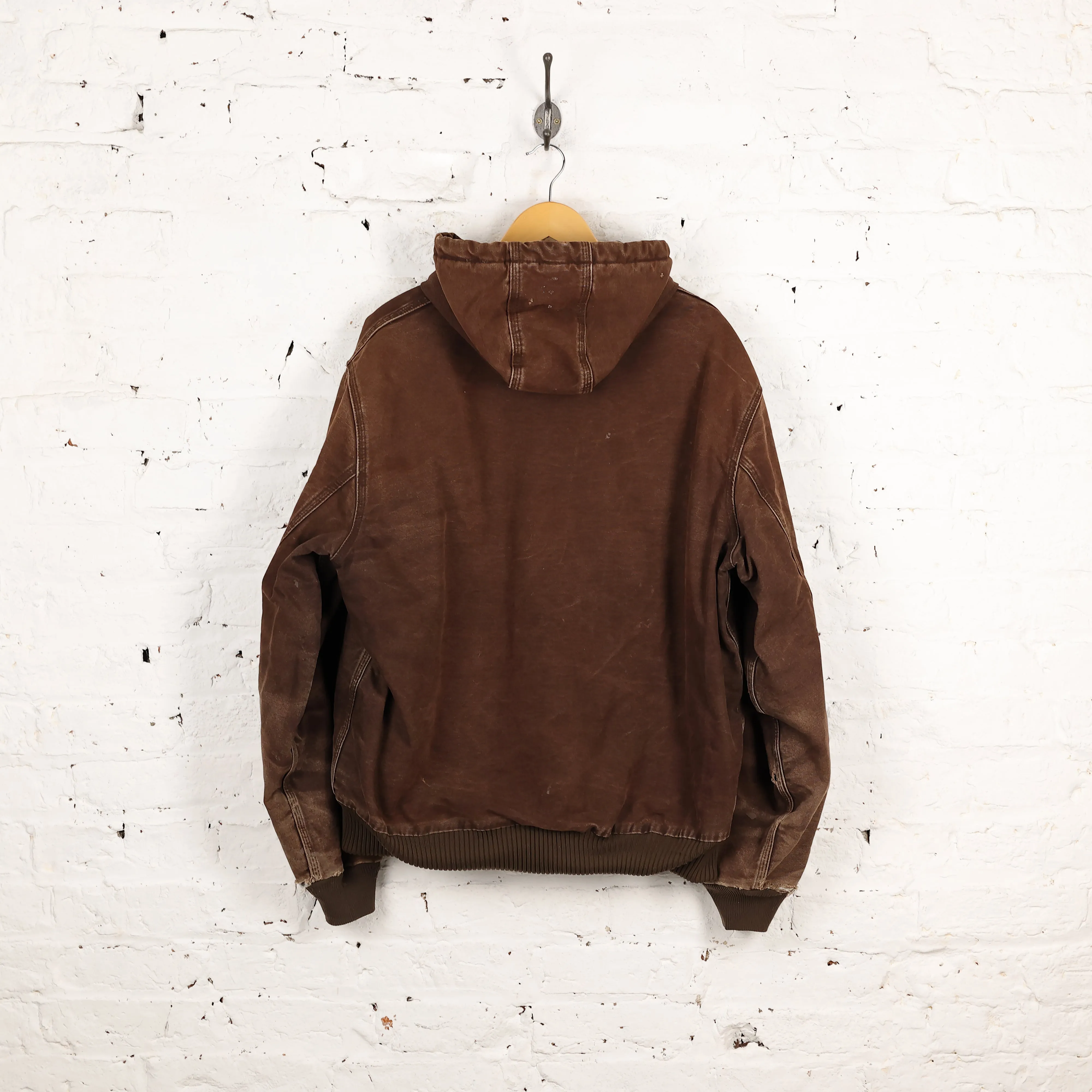 Carhartt Hooded Work Jacket - Brown - L