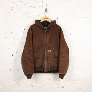 Carhartt Hooded Work Jacket - Brown - L