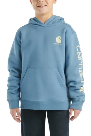 Carhartt Kids Graphic Hoodie for Boys in Coronet Blue | CA6581-HG7-JT1-BLU