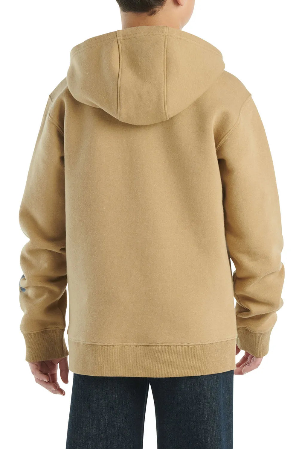 Carhartt Kids Graphic Hoodie for Boys in Khaki | CA6581-CT06-JT1-KHA