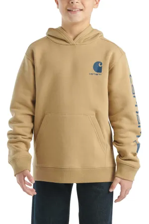 Carhartt Kids Graphic Hoodie for Boys in Khaki | CA6581-CT06-JT1-KHA