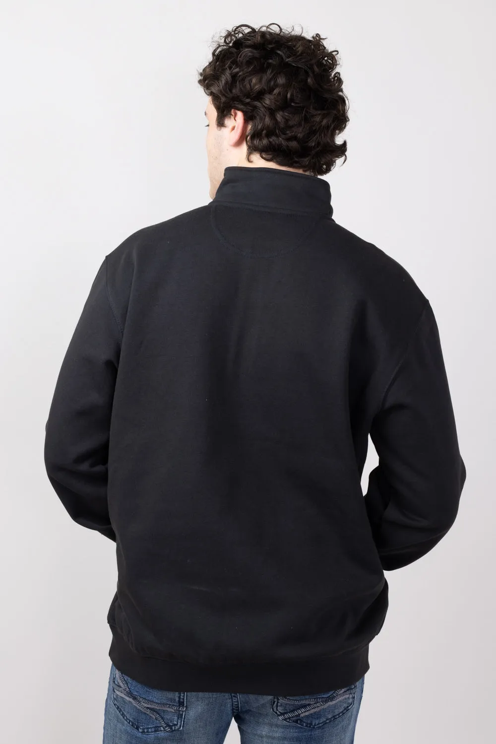 Carhartt Midweight Quarter Zip Sweatshirt for Men in Black | 105294-BLK-BLACK