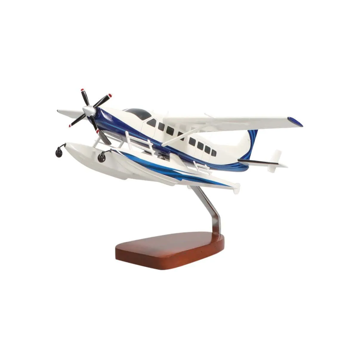 Cessna® 208 Caravan on Floats Large Mahogany Model