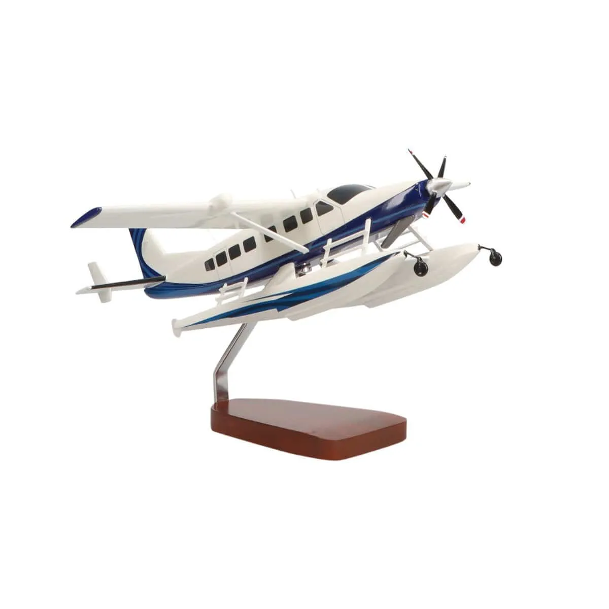 Cessna® 208 Caravan on Floats Large Mahogany Model