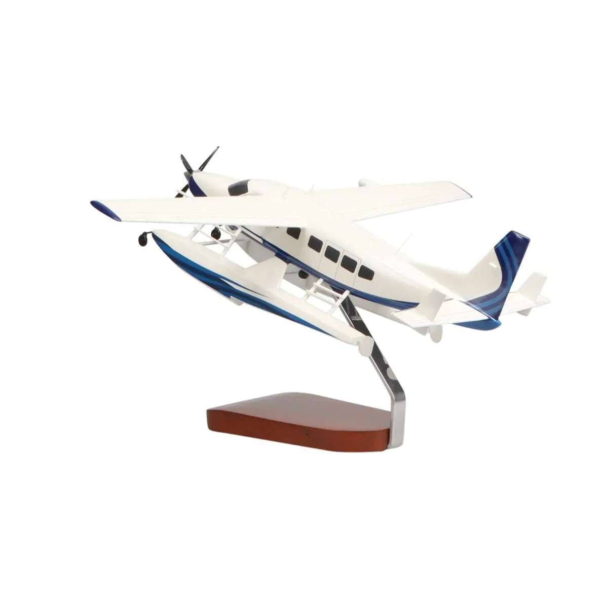 Cessna® 208 Caravan on Floats Large Mahogany Model