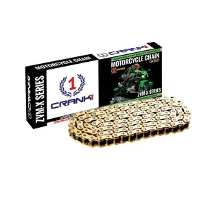 CHAIN FOR SUZUKI HAYABUSA(2013-2020)-530 PITCH ZVM-X-118L-GOLD-CRANK1