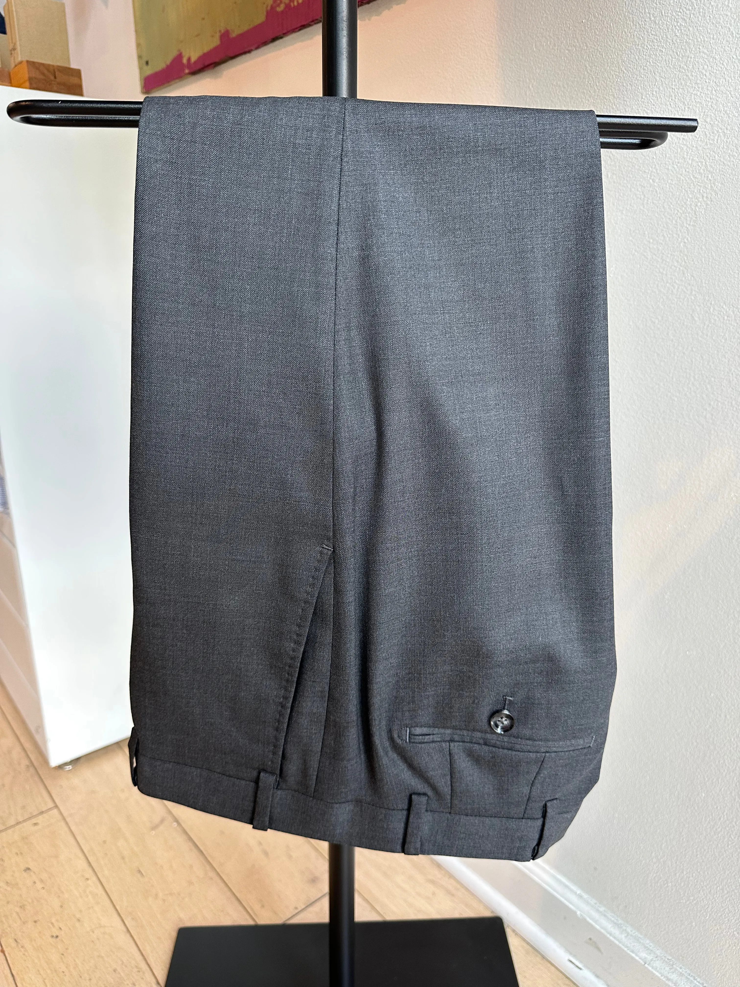Charcoal Stretch Premium Suit Pants