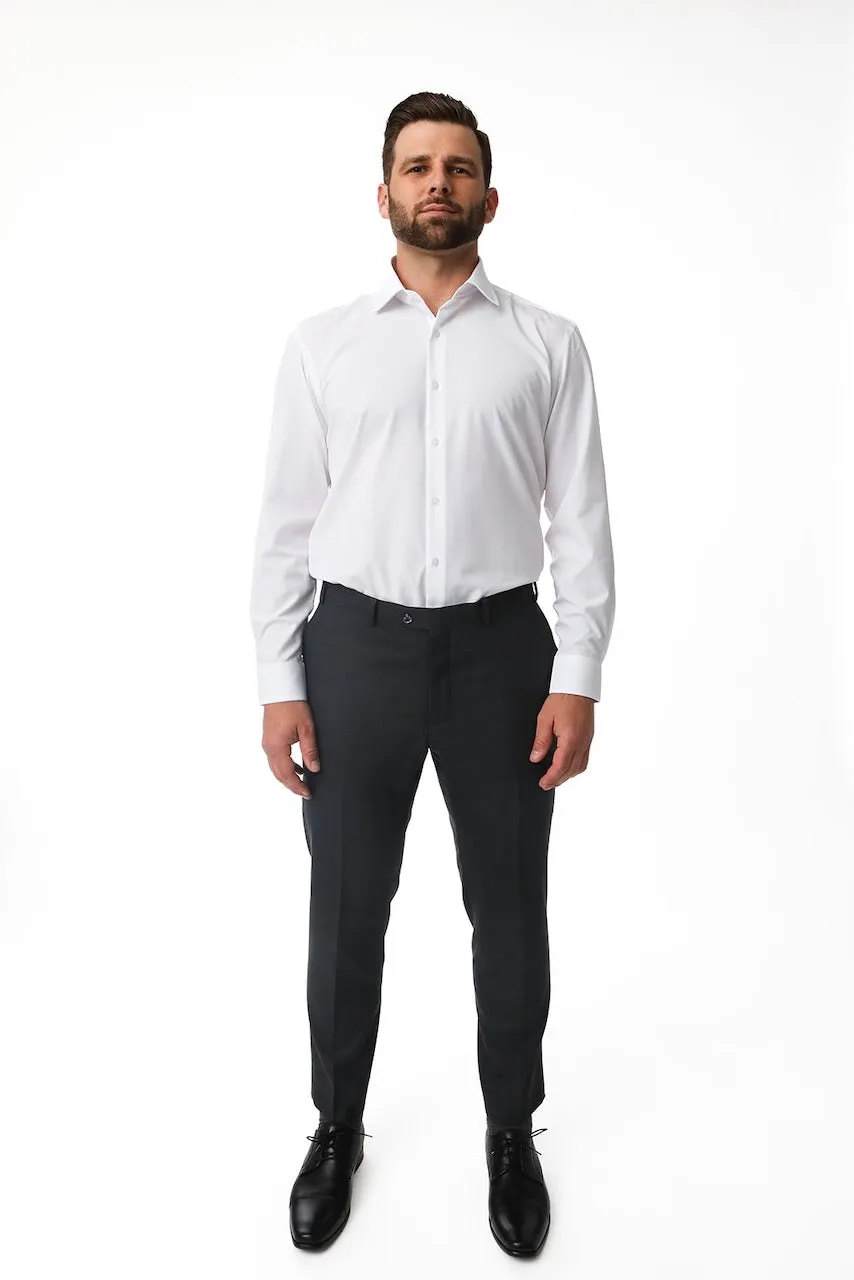 Charcoal Stretch Premium Suit Pants