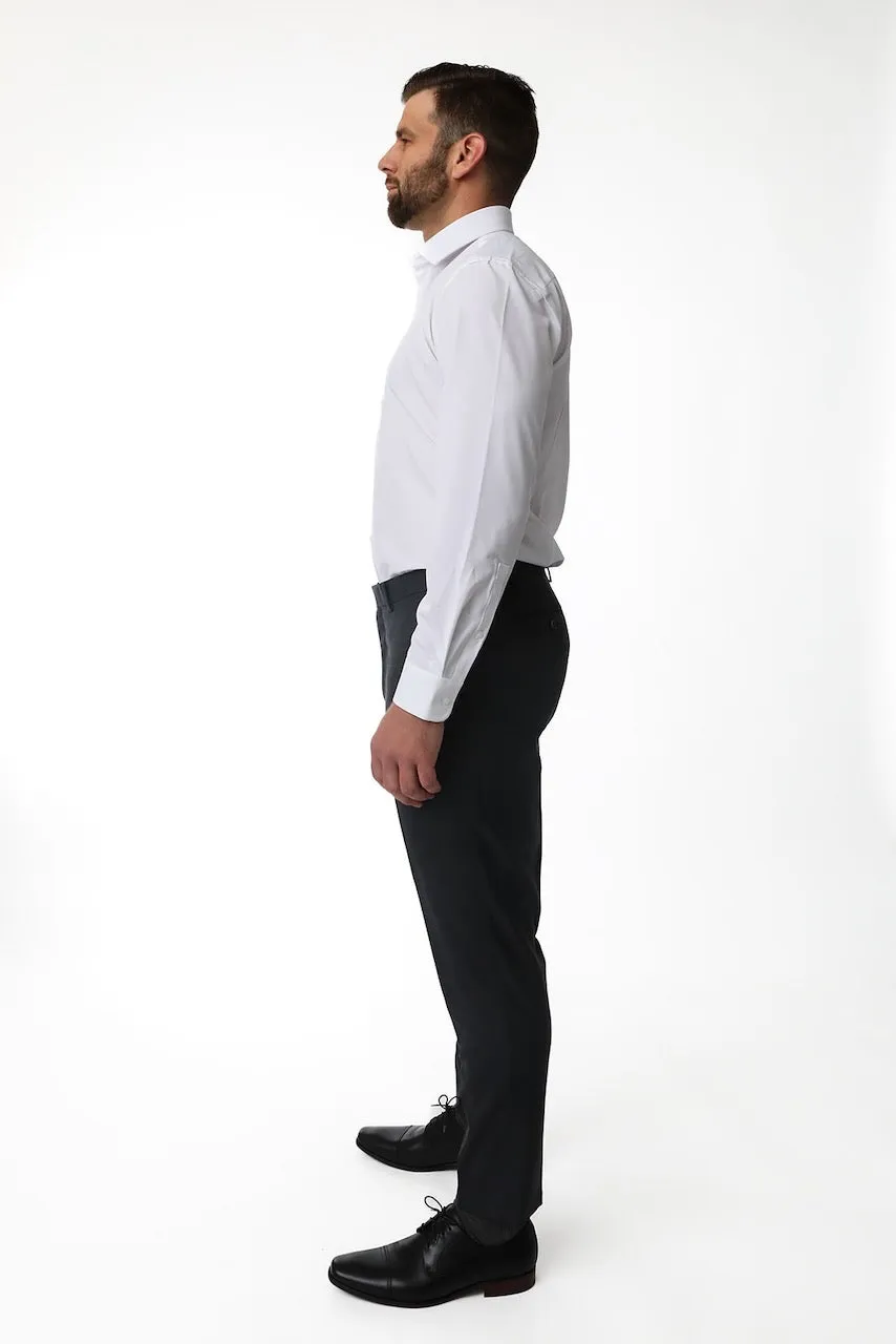 Charcoal Stretch Premium Suit Pants
