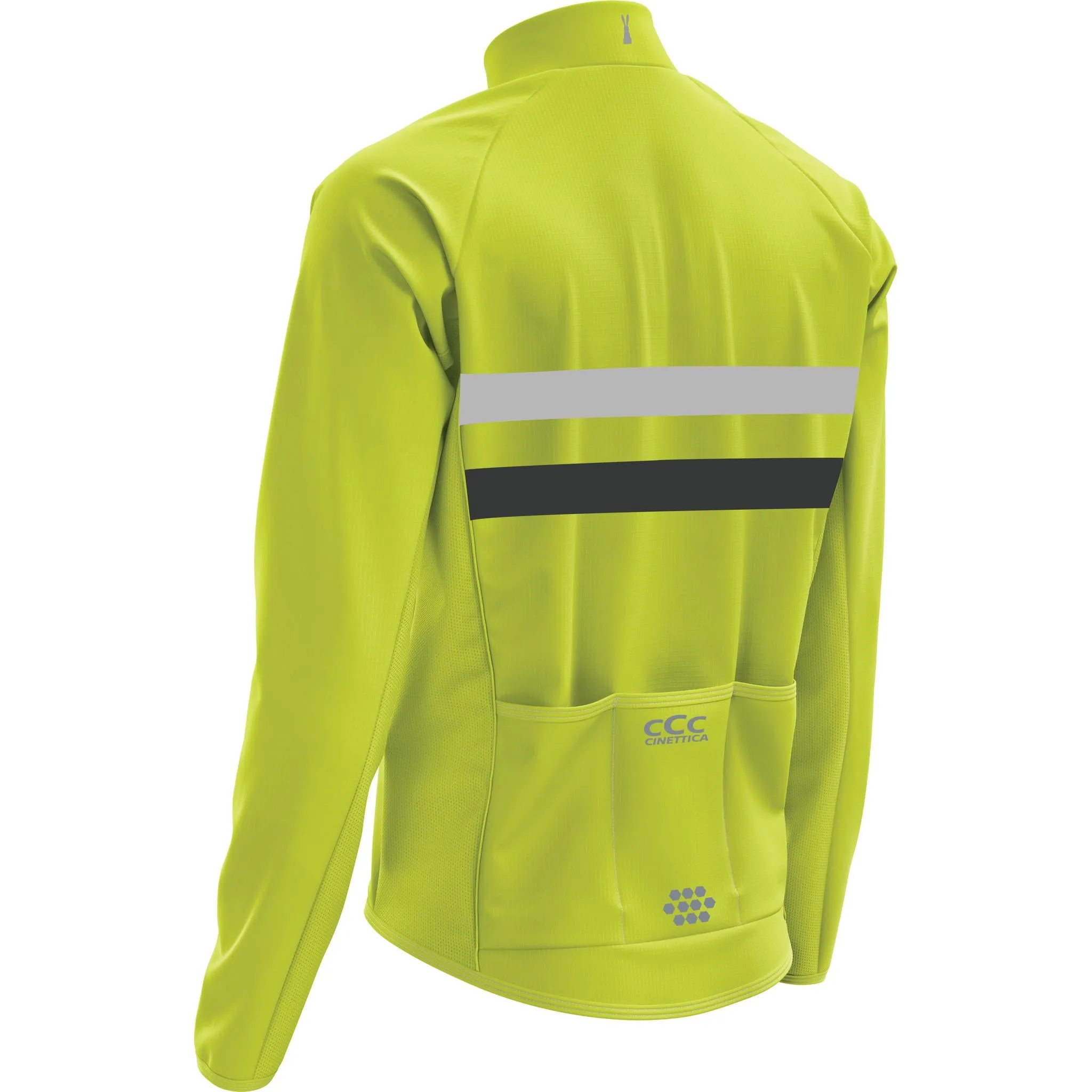 Cinettica Sprint Long Sleeve Wind Jacket Fluoro Yellow