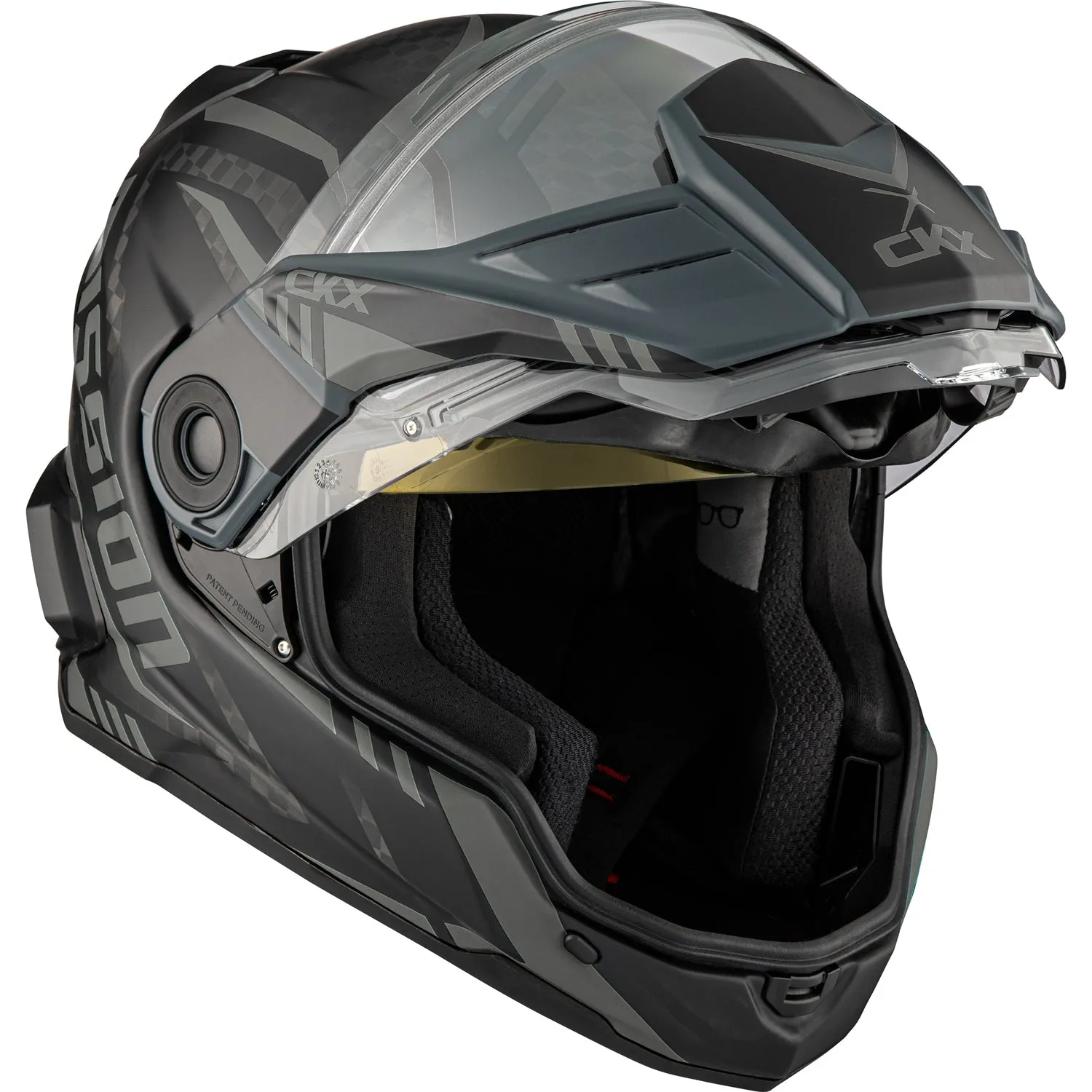 CKX Code Mission AMS Carbon Full Face Helmet Electric Double Shield
