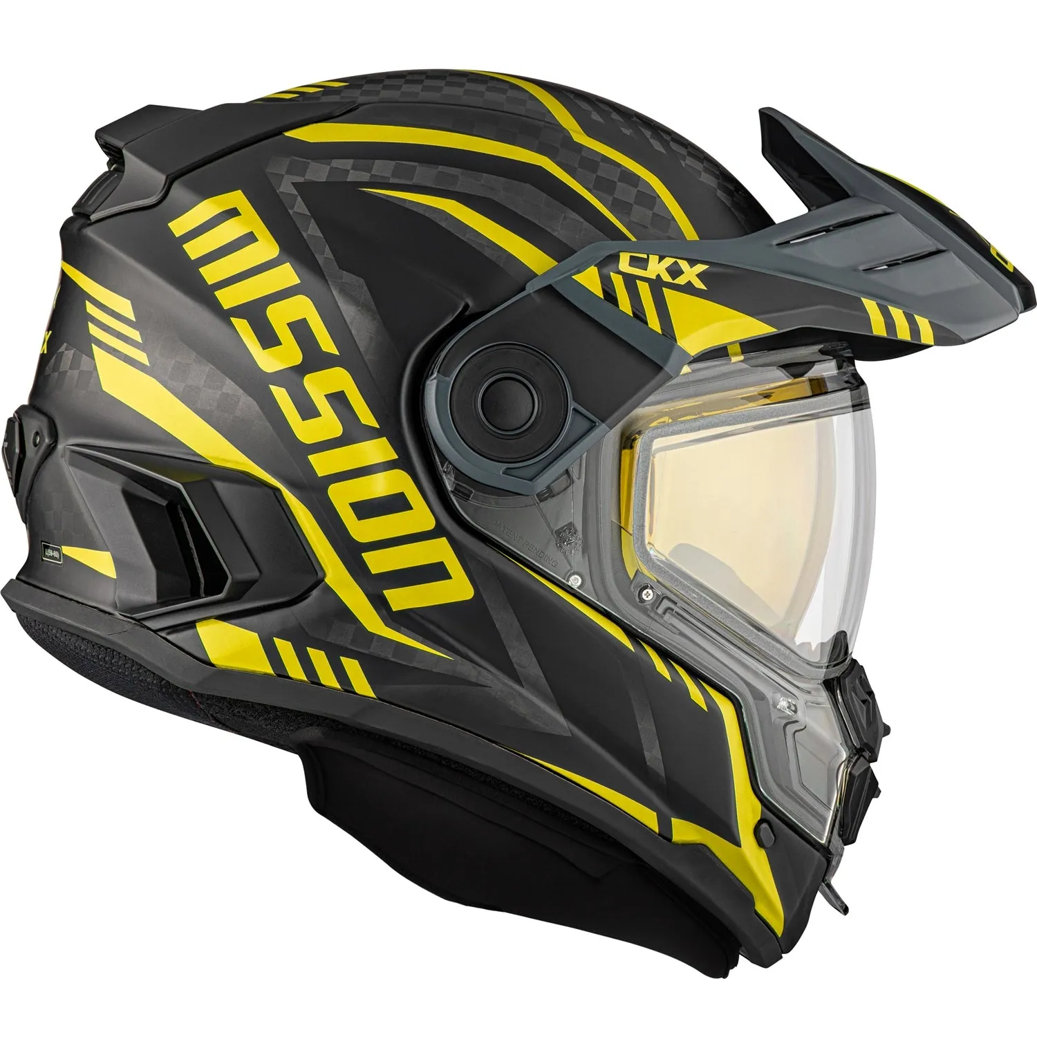 CKX Code Mission AMS Carbon Full Face Helmet Electric Double Shield